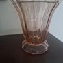 pink glass vase Image 3