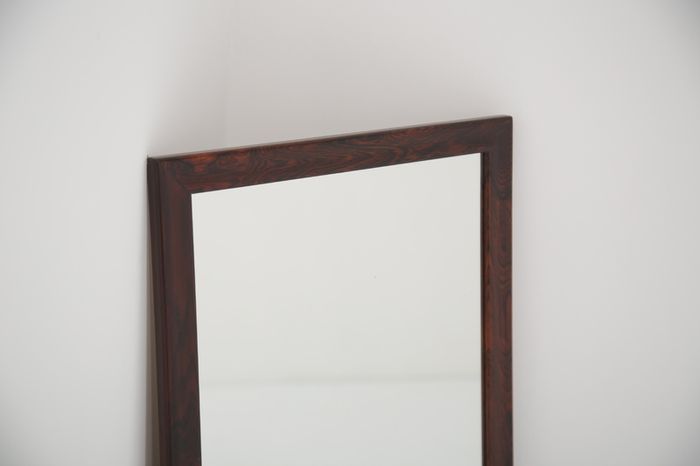 Vintage Danish Rosewood Mirror, 1960s