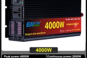 Inverter 12V 220V 4000W To 220VAC Pure Sine Wave Solar Inverter Power 50HZ Voltage Converte Car Micro Inverter
