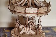 Assembled Robotime 3D Wooden Merry-Go-Round Model