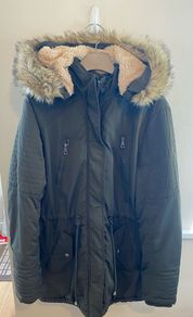 Gorgeous Khaki Dark Green Parka Coat Jacket by Best Life Vogue
