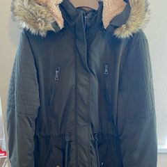 Gorgeous Khaki Dark Green Parka Coat Jacket by Best Life Vogue