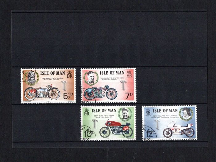 1975 Isle of Man Tourist Trophy Motorcycle Races Commemorative Stamp Fine Used