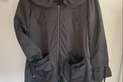 jacket Bnwot size 12 shawl collar black with parka style miss selfridge