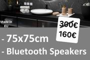 LED Bathroom Mirror Bluetooth Speakers Bright Light