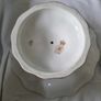 Rare Hand Painted By 'George White' 9 piece set. Antique Victorian Doulton Burslem 9pc Blush Ivory Dessert Service, Gold Gilt Pedestal Compotes & Cabinet Plates 22cm width Image 7