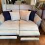 New 2-seater electric reclining sofa in beech wood and woven cotton Image 2