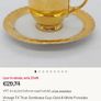 Gold coffee cup and saucer by TK Thun Image 4