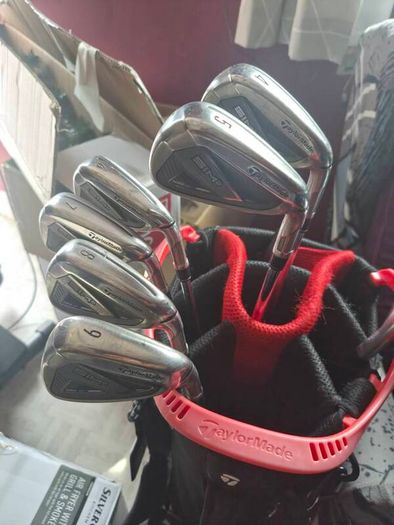 golf clubs taylormade sim 2 max 4-9 iron stiff flex shaft