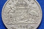 1946  Australia  1 Florin - George VI Silver coin