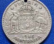 1946  Australia  1 Florin - George VI Silver coin