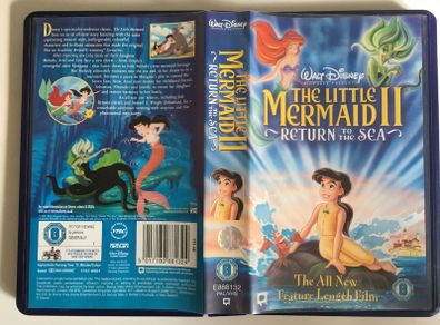 The Little Mermaid II: Return To The Sea (Walt Disney) [2000] Disney Box Irish Label Edition (PAL VHS Cassette Animated Movie)