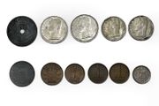 Collection of Belgian and Dutch coins
