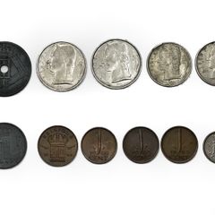 Collection of Belgian and Dutch coins