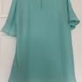 Oasis mint green chiffon top - sz 10 Image 2