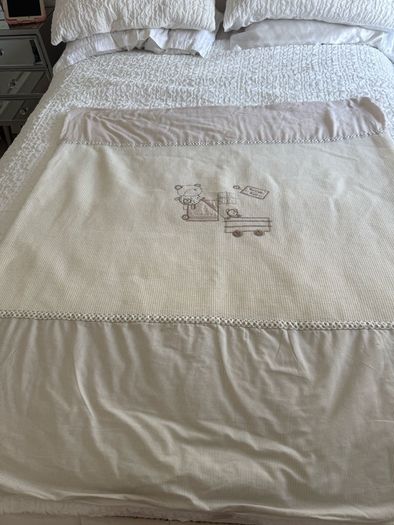 Baby Mama and Papa cot duvet and blanket
