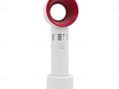 Portable Mini Bladeless Fan Handheld Desktop Mini USB Rechargeable Cooling Fan - White / Red
