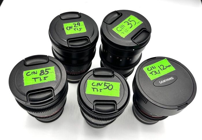 Samyang / Rokinon VDSLR Cine Prime Lens Set of 5