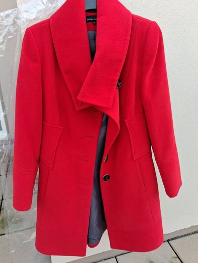 Warm Red Coat - UK 10 - Polish brand Zartex - RRP 200