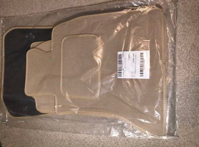 BMW 5 series F10, F11 Luxury floor mats , Beige, 4 Pieces