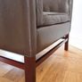 Georg Thams for Grant Mobelfabrik Mid Century Modern Danish Leather Armchair Vintage 1960s Image 9