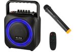 New BT800 100W Portable Bluetooth LED Speaker Karaoke Wireless Mic Radio #1491