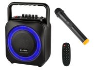 main image for ad New BT800 100W Portable Bluetooth LED Speaker Karaoke Wireless Mic Radio #1491