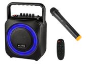 New BT800 100W Portable Bluetooth LED Speaker Karaoke Wireless Mic Radio #1491