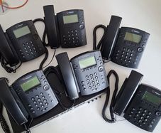 6 x Polycom VOIP Handsets AND a DLink Smart Switch