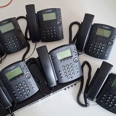 6 x Polycom VOIP Handsets AND a DLink Smart Switch
