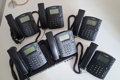 6 x Polycom VOIP Handsets AND a DLink Smart Switch