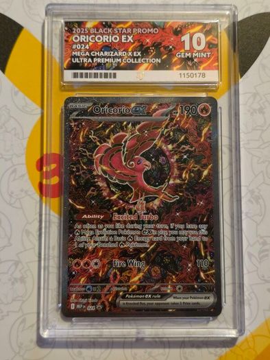 Oricorio Ex 2025 Blackstar Promo 10 Gem Mint