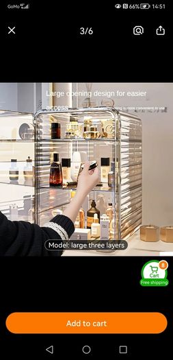 cosmetics storage cabinet