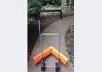 Dual Angle Snow Pusher Manual Push Plow (watch video)