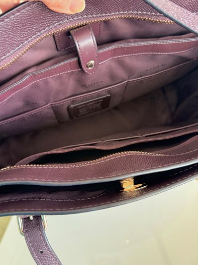 Coach bag burgundy