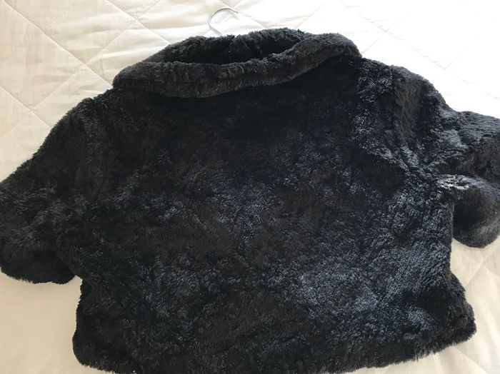 Monsoon Fur Shrug Size M (UK12)