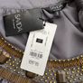 Brand New Savida Grey Bead Satin Dress Size 12 Image 4