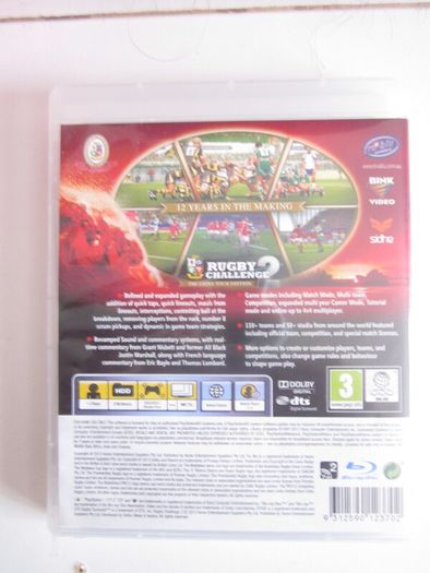 PS3 Rugby Challange 2 The Lions Tour Edition.