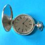 Large Dial, Pocket Watch and Chain Image 5