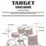 Partial Drum Kit (Pearl Target) Image 5