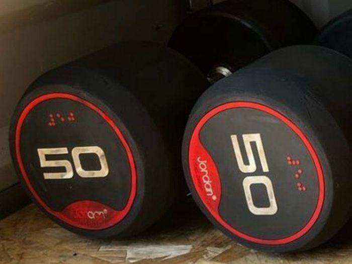 2x50kg Jordan dumbbells