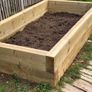 Heavy Duty Raised Garden Beds from Railway Sleepers - Installed Image 3