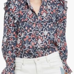 Isabel Marant Tedy linen blouse
