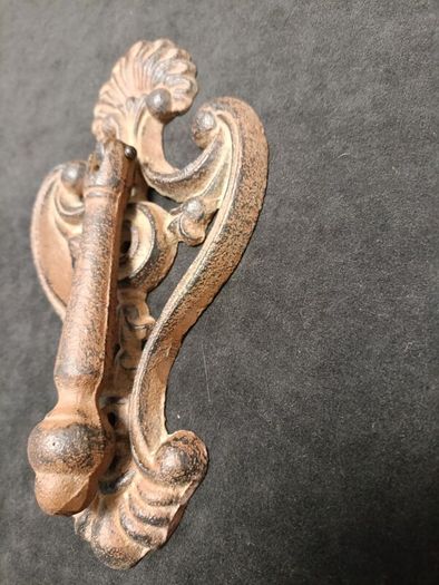 Vintage NICE  8 1/4 x 4 7/16 Large Cast Iron Door Knocker No Cracks