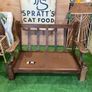 Vintage Hardwood Settee Frame Image 2