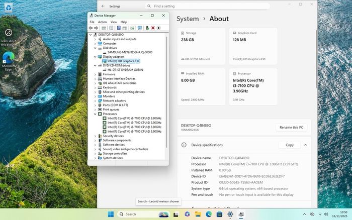 i3 7gen Windows 11 PC computer - 8gb ram 256gb SSD - School Office College ROBLOX ++FREE DELIVERY++