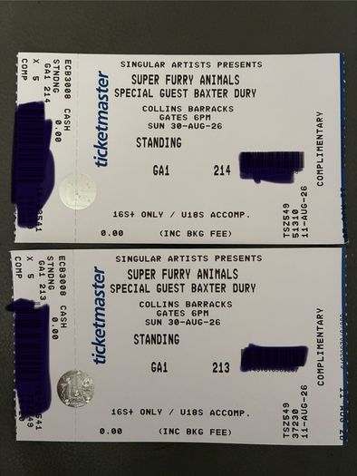 concert tickets
