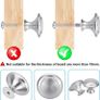 20 PCS Kitchen Door Knobs Stainless Steel Cupboard Handles Round Mushroom Door Pull Handle Knobs Polished Wardrobe Door Knobs Drawer Knobs with Screws for Drawer Door Cupboard (FREE POSTAGE) Image 2