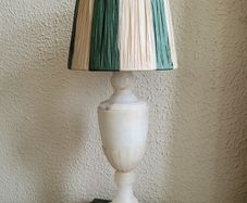 Antique neoclassical carved alabaster lamp