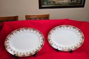 2 Vintage Arklow Ceramic  Large Oval Platters: Alton Design